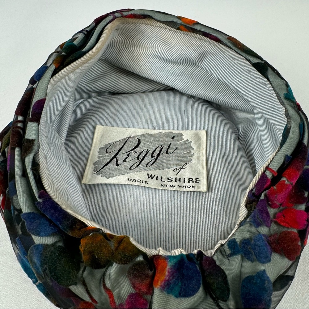 Vintage Reggi of Wilshire vintage turbin pillbox hat - Picture 7 of 13